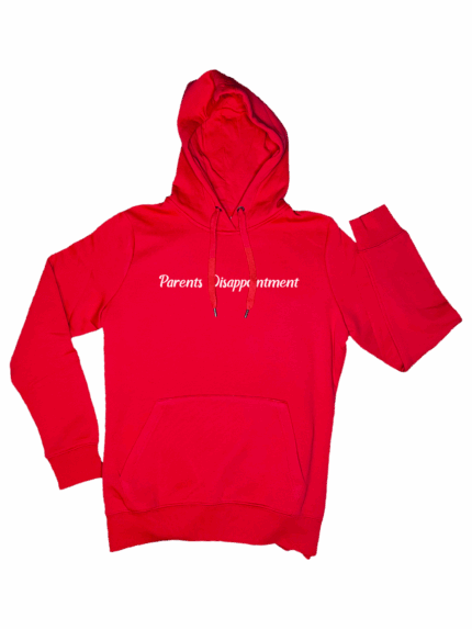 Vyšívaná handmade mikina PARENTS DISSAPOINTMENT –ekologická a originálna hoodie